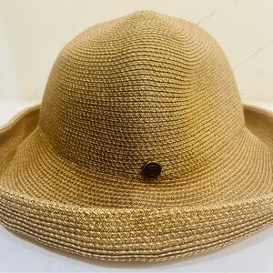 Eric Javits New York Packable Straw Sun Hat | Wide Brim | Natural